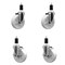 Service Caster 5'' SS Nylon Wheel Swivel 1-3/8'' Expanding Stem Caster Set 2 Brakes, 4PK SCC-SSEX20S514-NYS-2-TLB-2-138 - alternate 1